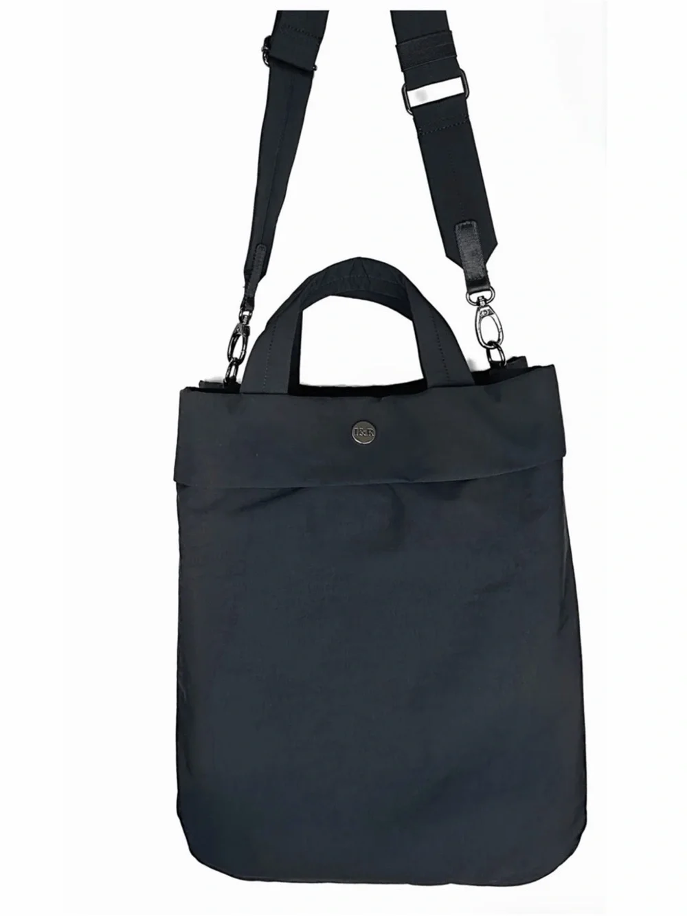 Iris' Favorite Tote Bag Large Zippered Canvas Tote Bag Iris & Rainbow Black NWT